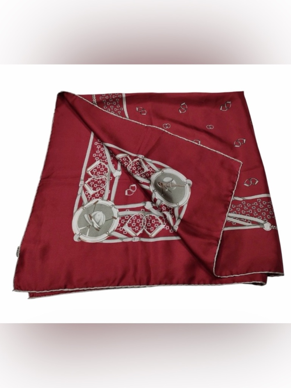 Gucci Silk- Print Scarf -Preowned